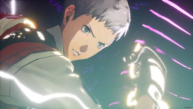 Akihiko prepares to attack.