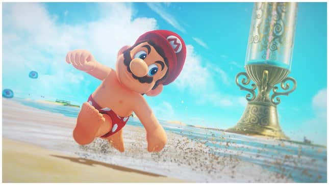 mario in super mario odyssey on the nintendo switch